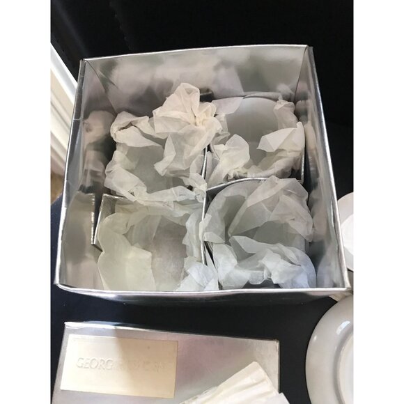 1970 GEORG JENSON Set Of Four Demitasse Cups Saucers Fitz & Floyd  New In Box - Picture 9 of 10